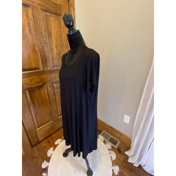 Intro Dress Plus Size ? 2X Womens Top Black Short Sleeved  Casual Versatile - Picture 5 of 10